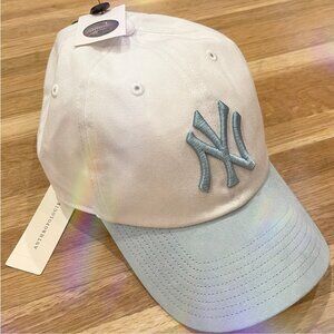 '47 New York Yankees Faux-Suede Baseball Cap- Anthropologie - sold out- *BNWT*